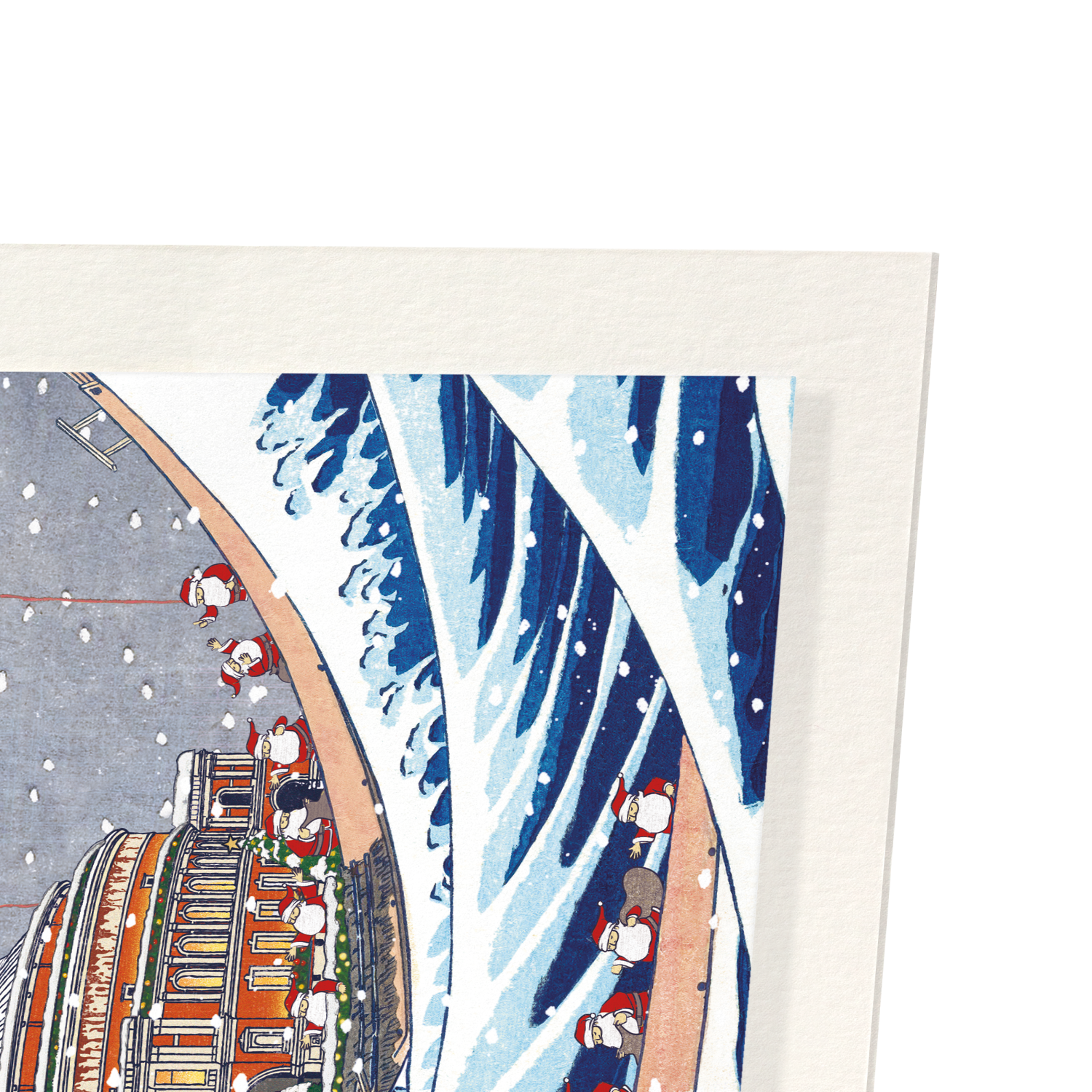 GREAT WAVE OF ROYAL ALBERT HALL CHRISTMAS: Japanese Art Print