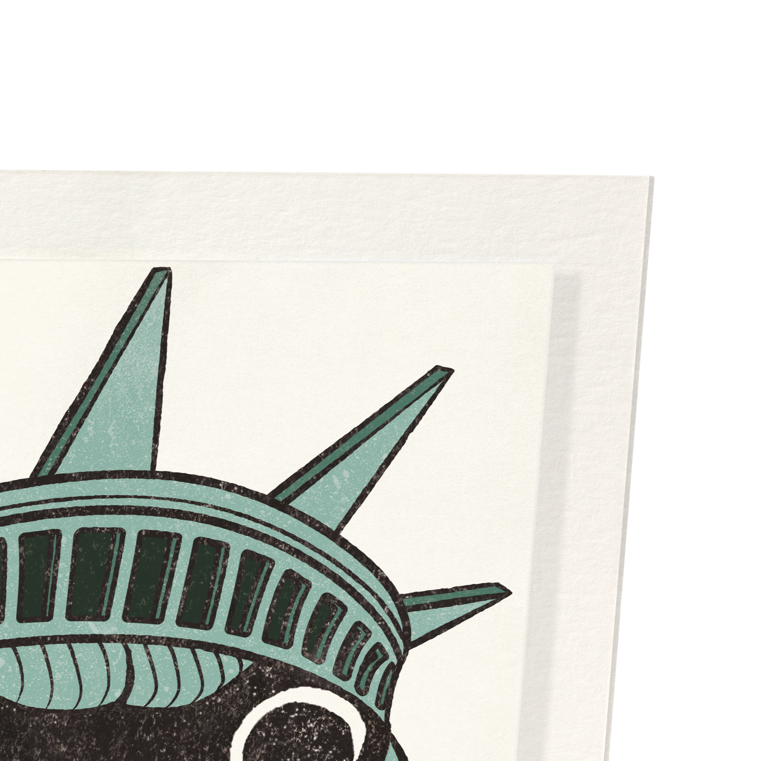 STATUE OF LIBERTY EZEN FROG: Art Print
