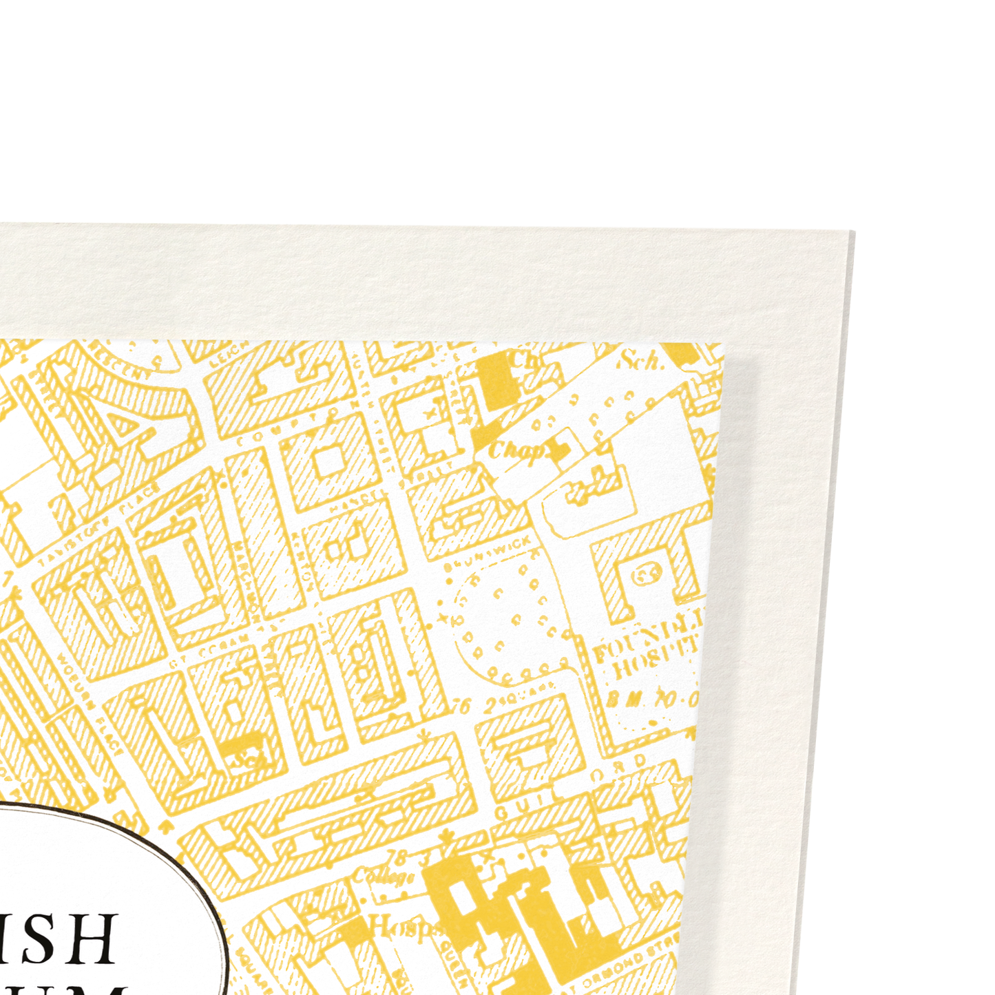 BRITISH MUSEUM: Map Zoom Art Print