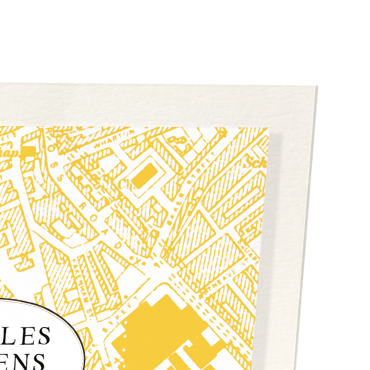 CHARLES DICKENS MUSEUM: Map Zoom Art Print