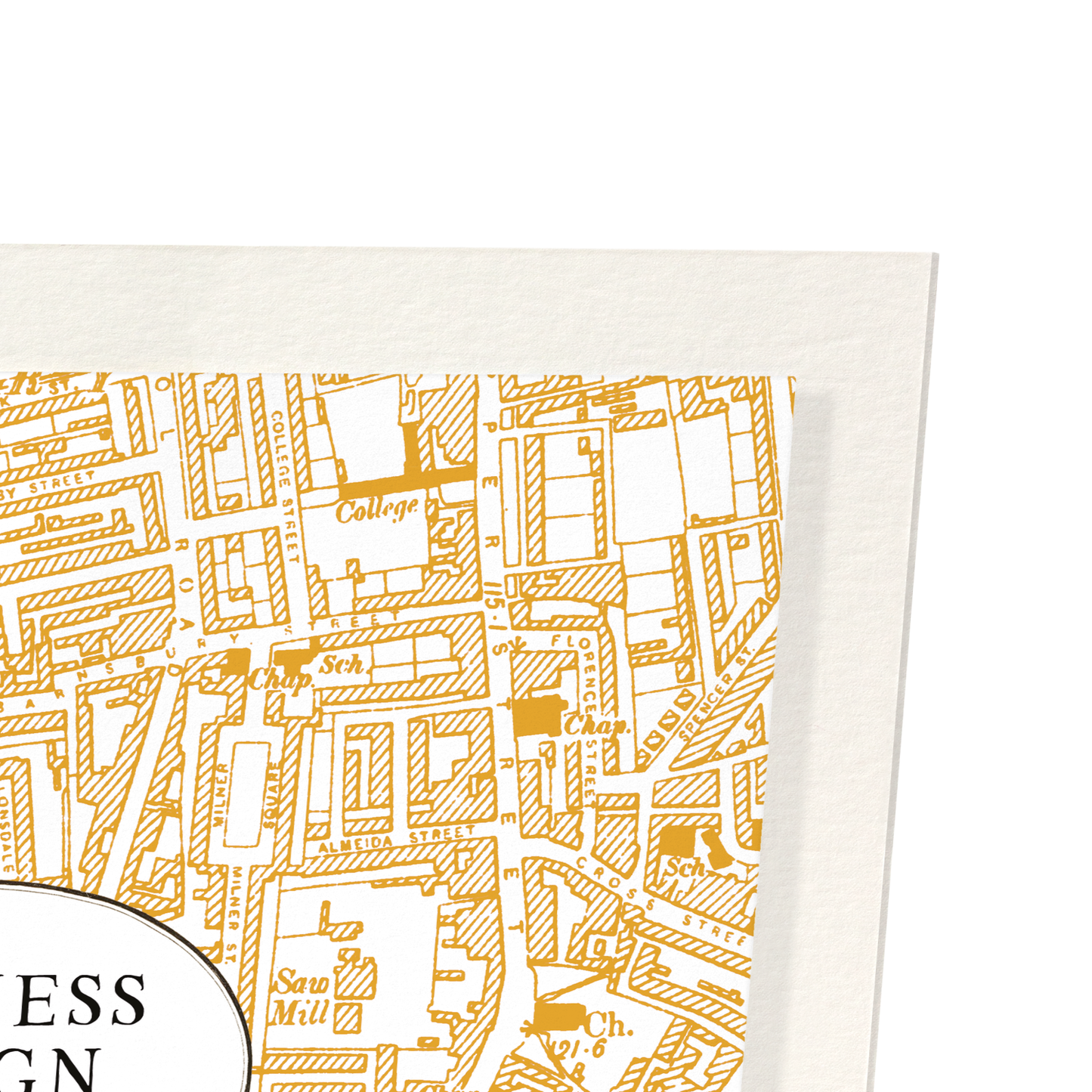 BUSINESS DESIGN CENTRE: Map Zoom Art Print