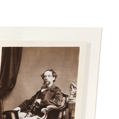 PHOTOGRAPHS OF CHARLES DICKENS - SET A (1858): Photo Art Print