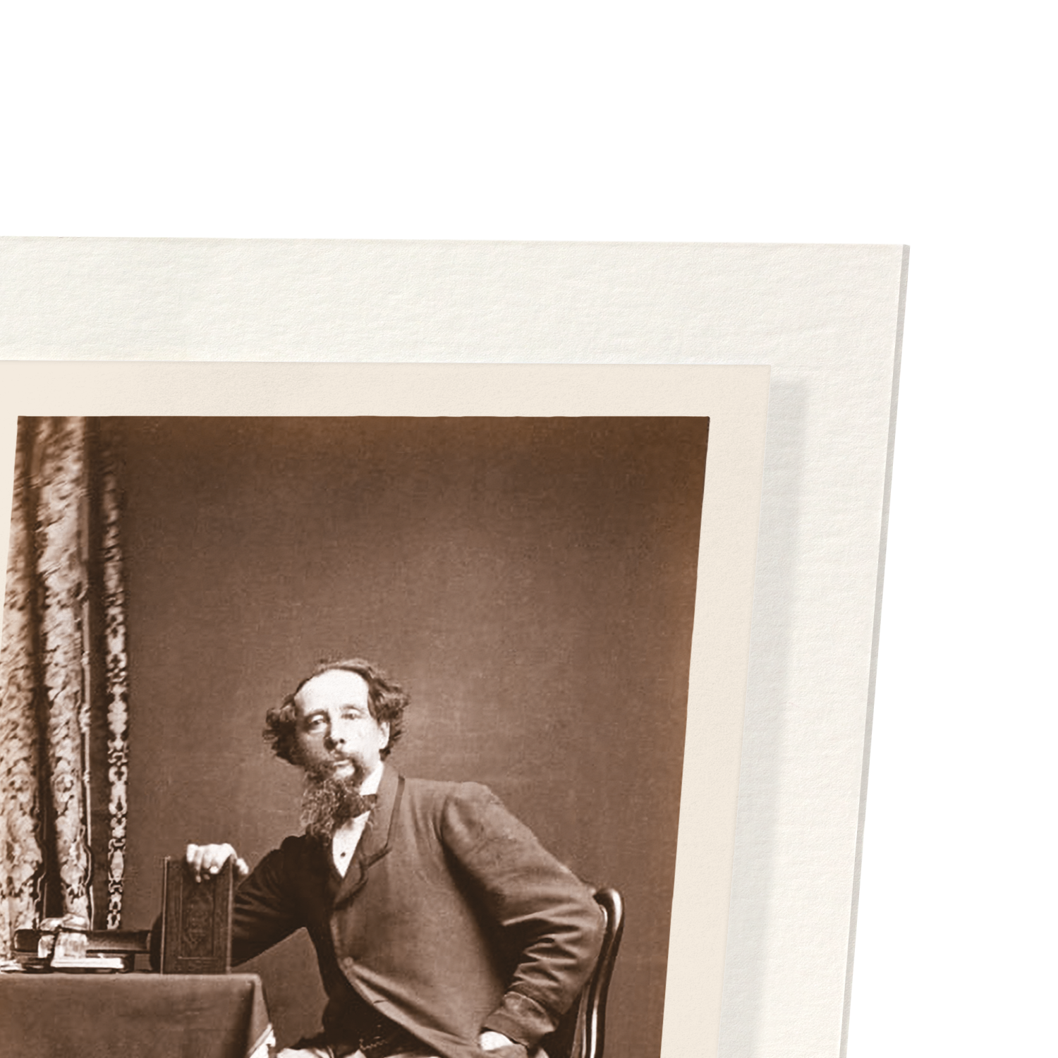 PHOTOGRAPHS OF CHARLES DICKENS: SET B (1858): Photo Art Print