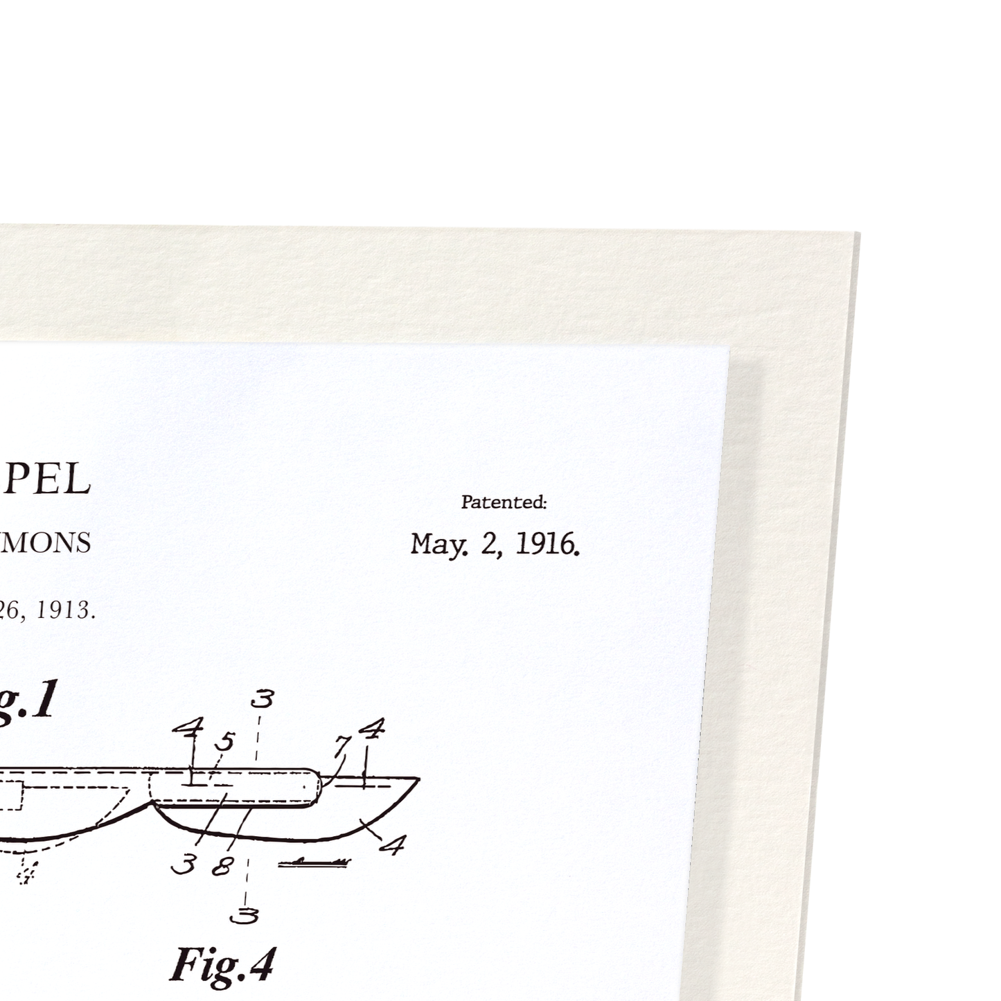 PATENT OF SCALPEL (1916): Patent Art Print