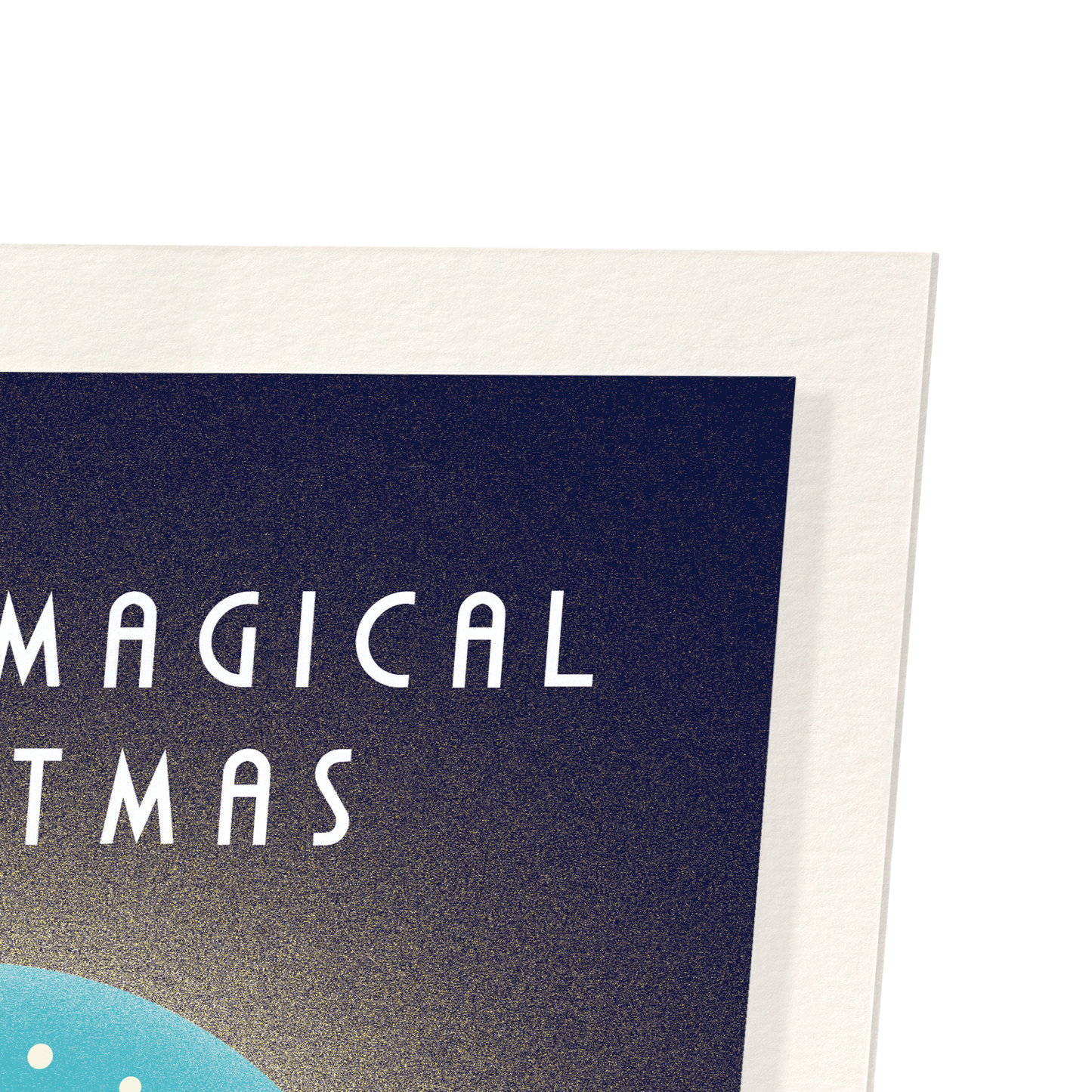 MAGICAL CHRISTMAS GLOBE: Modern deco Art Print