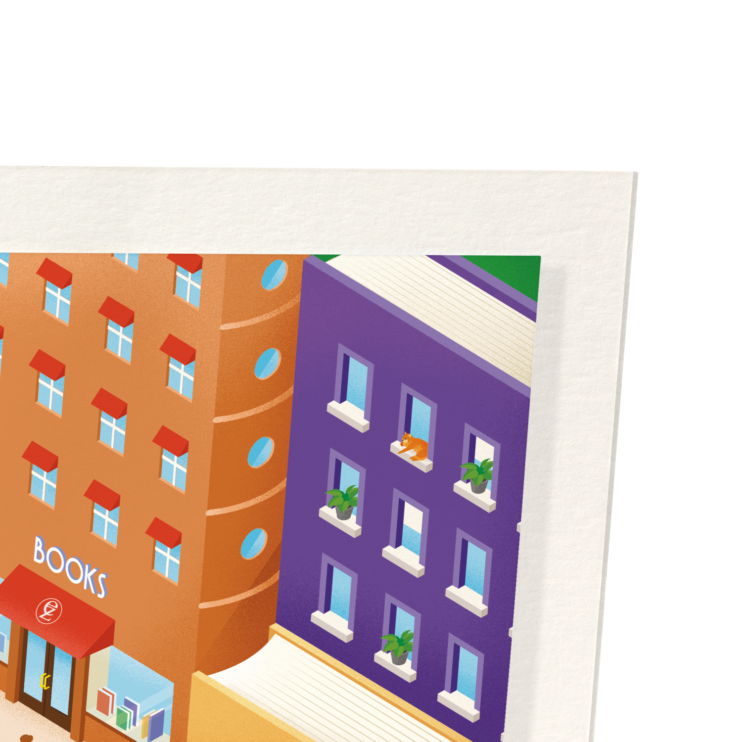 BOOK CITY: Modern deco Art Print