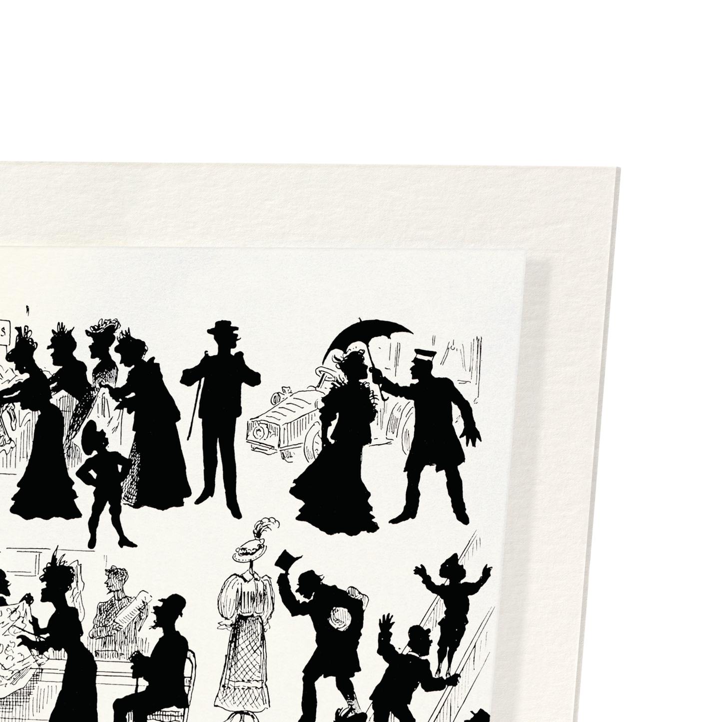 LIVELY PARIS - DEPARTMENT STORES: Vintage Art Print