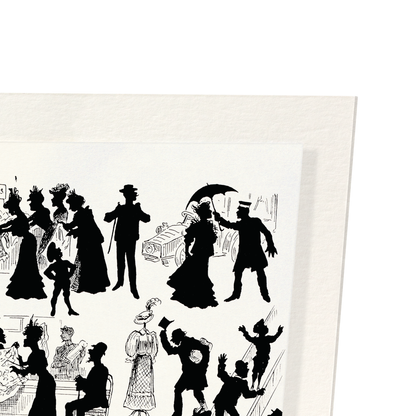 LIVELY PARIS - DEPARTMENT STORES: Vintage Art Print