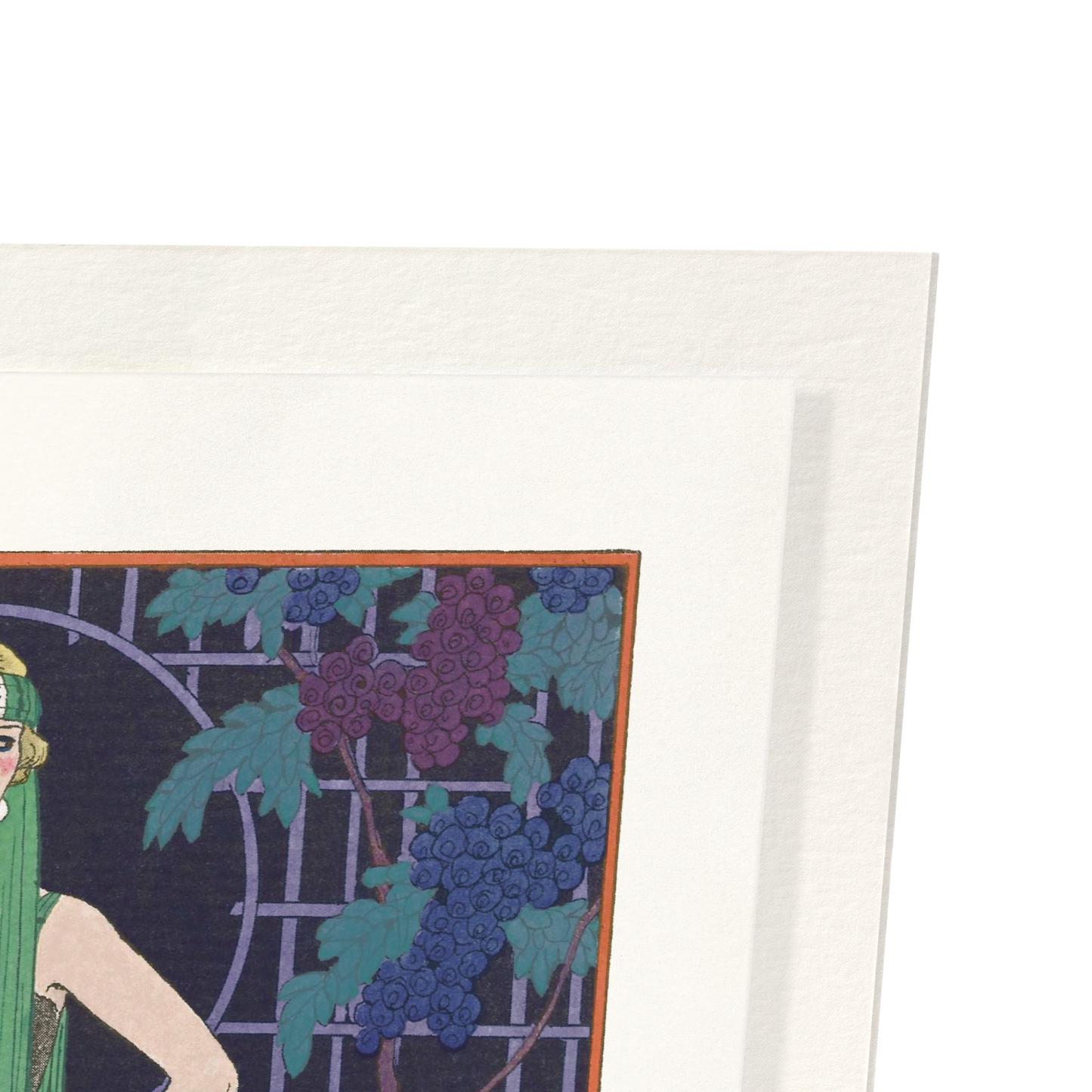 EVENING GOWN BY THE HOUSE OF WORTH (1921): Vintage Art Print