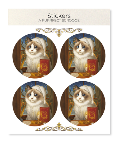 Ezen - A Purrfect Scrooge - Sticker Set