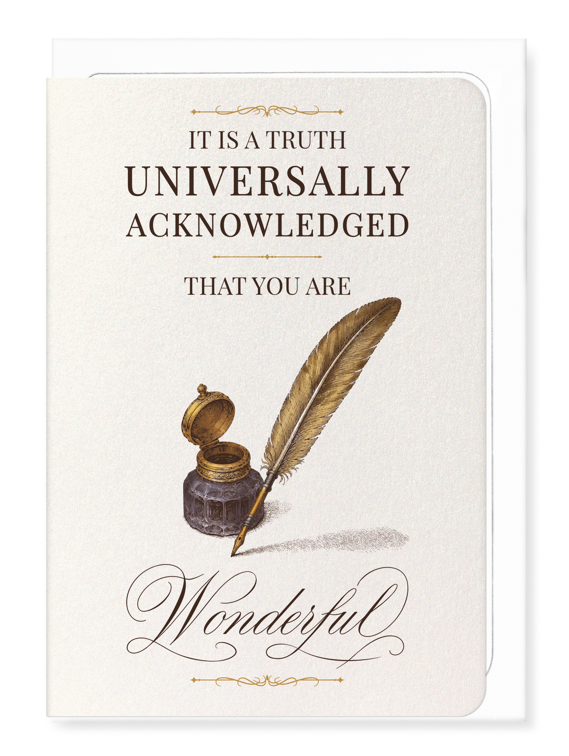 Ezen - A Truth Universally Acknowledged - Greeting Card - Front