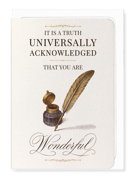 Ezen - A Truth Universally Acknowledged - Greeting Card - Front