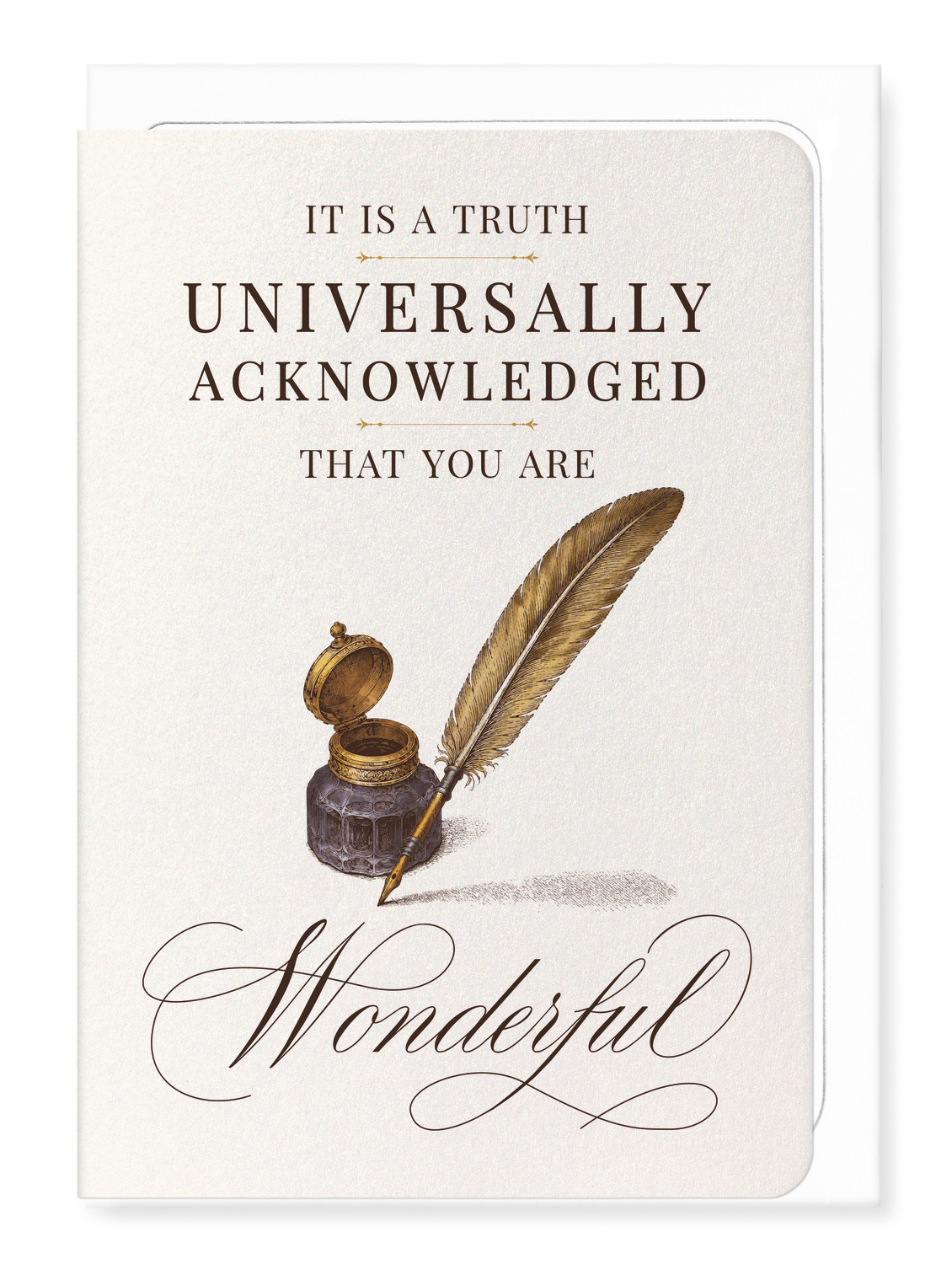 Ezen - A Truth Universally Acknowledged - Greeting Card - Front