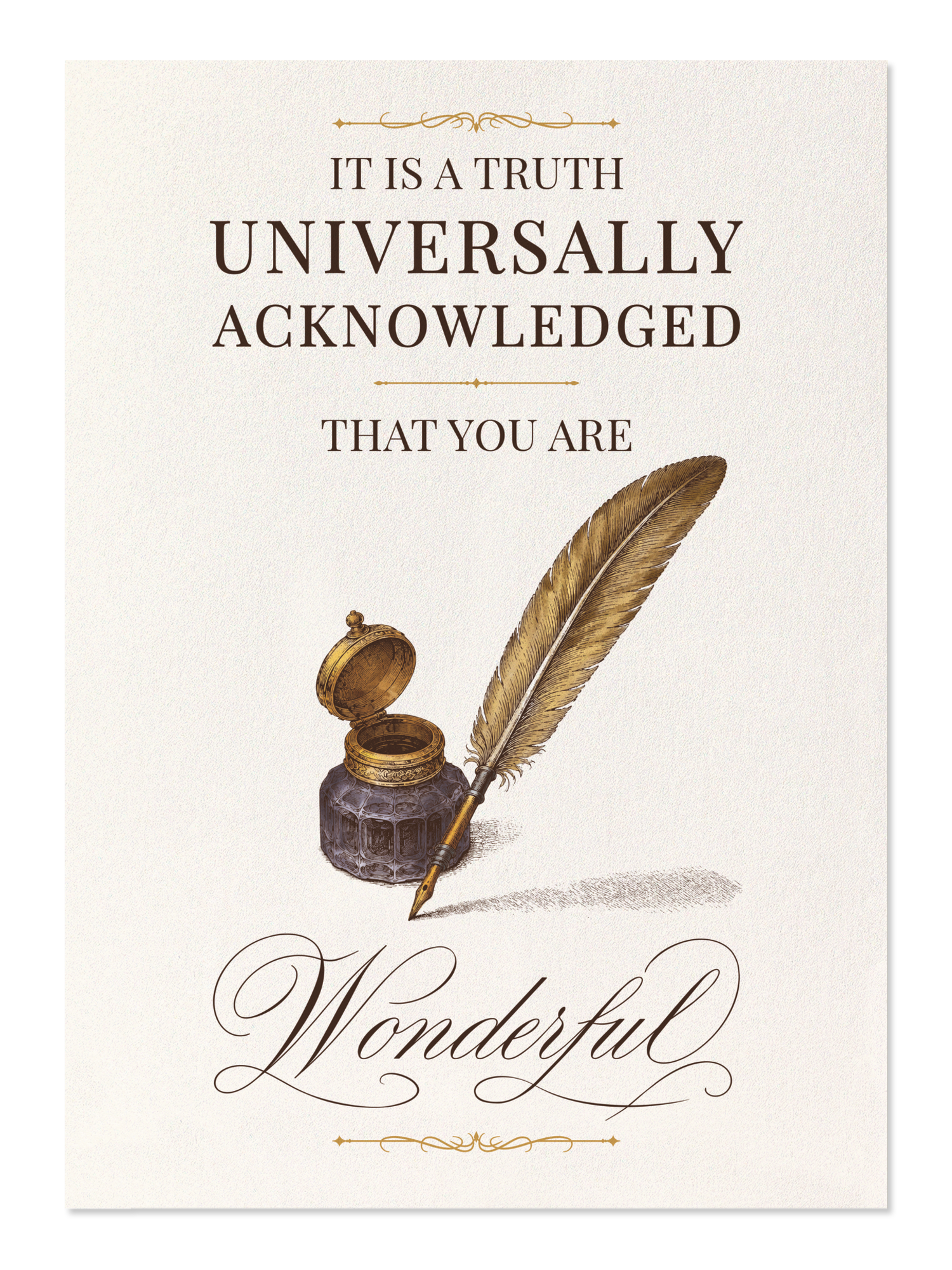 Ezen - A Truth Universally Acknowledged - Postcard - Front