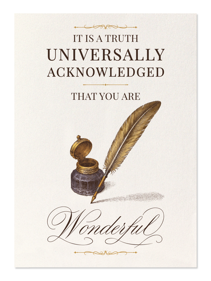 Ezen - A Truth Universally Acknowledged - Postcard - Front