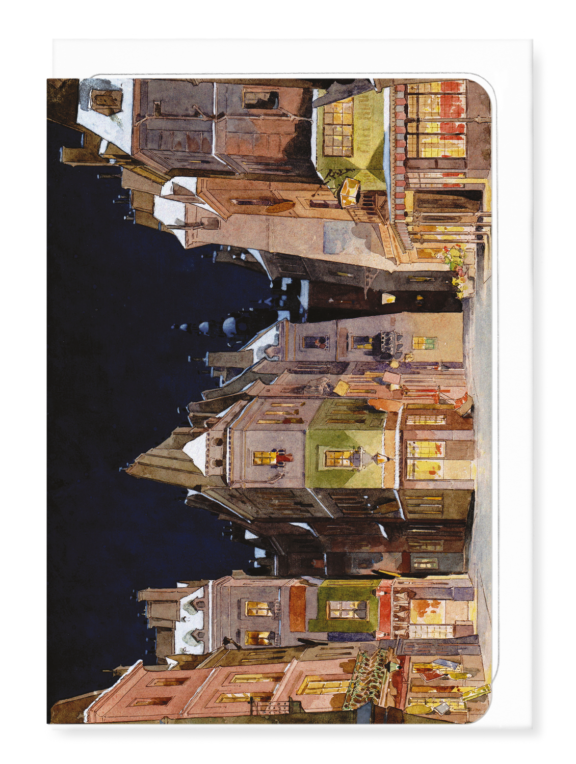 Ezen - Al Quartiere Latino Stage Design (1896) - Greeting Card - Front
