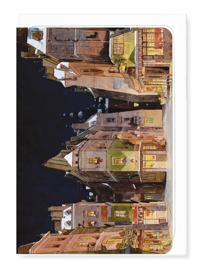 Ezen - Al Quartiere Latino Stage Design (1896) - Greeting Card - Front