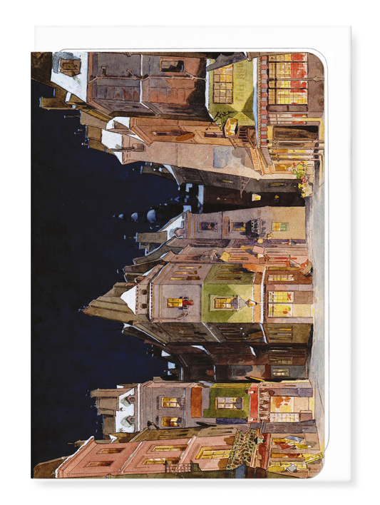 Ezen - Al Quartiere Latino Stage Design (1896) - Greeting Card - Front