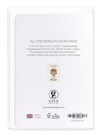 Ezen - All the World’s Your Stage - Greeting Card - Back