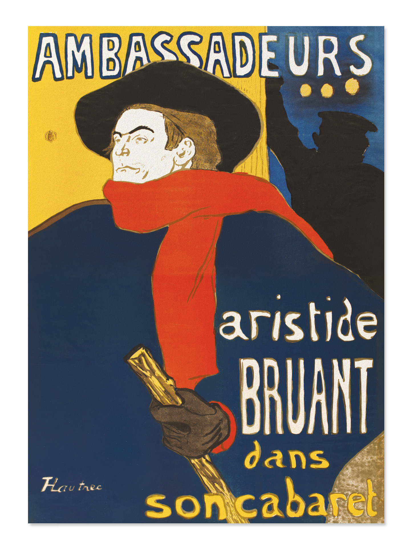 Ezen - Ambassadeurs - Aristide Bruant (1892) - Postcard - Front