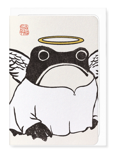 Ezen - Angel Ezen frog - Greeting Card - Front