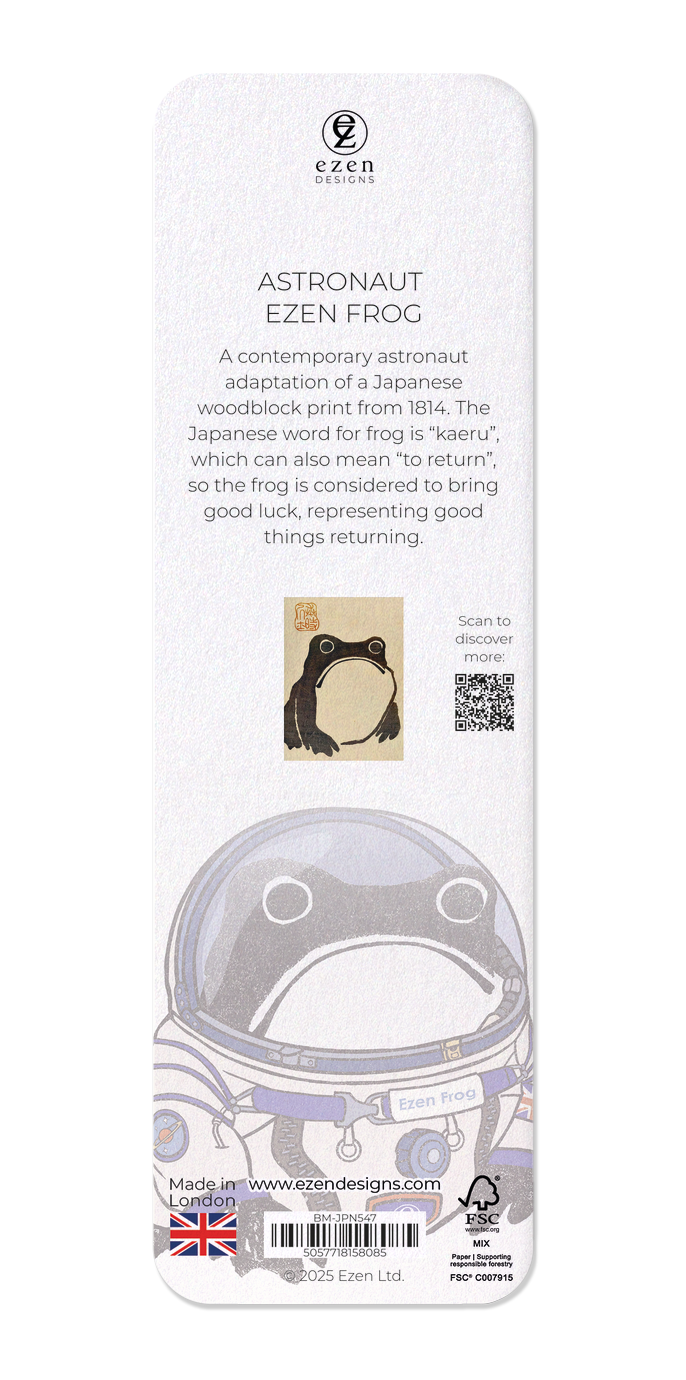 Ezen - Astronaut Ezen frog - Bookmark - Back