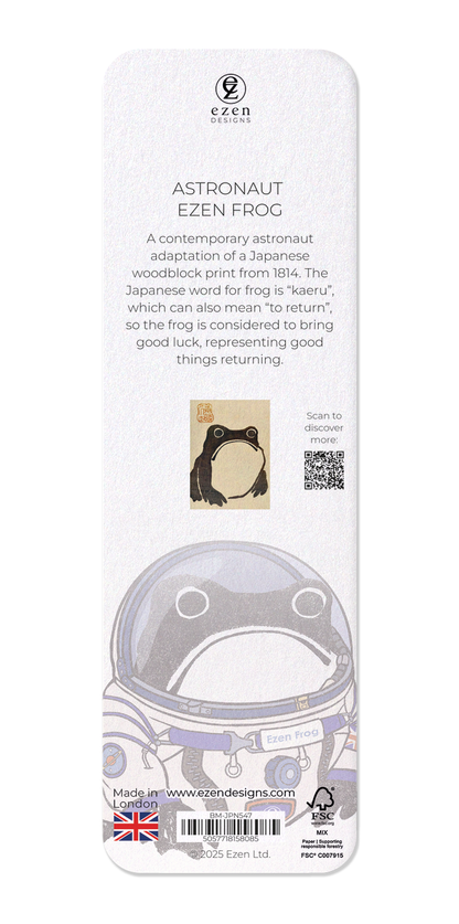 Ezen - Astronaut Ezen frog - Bookmark - Back