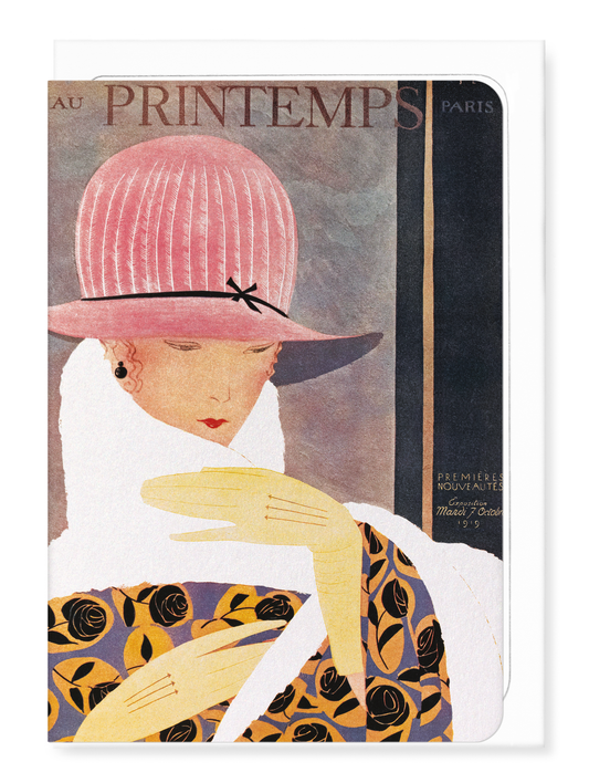 Ezen - Au Printemps - Advertising Poster (1919) - Greeting Card - Front