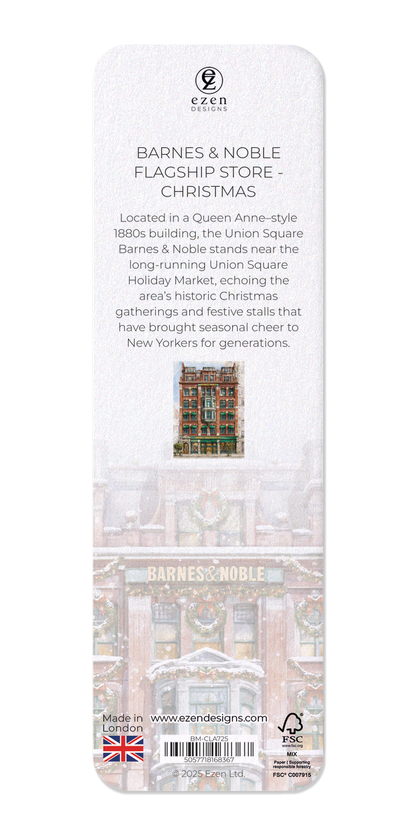 Ezen - Barnes & Noble Flagship Store - Christmas - Bookmark - Back