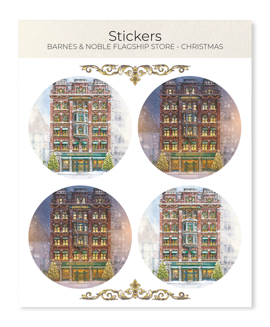 Ezen - Barnes & Noble Flagship Store - Christmas - Sticker Set