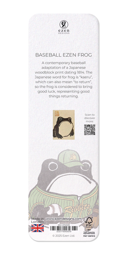 Ezen - Baseball Ezen Frog - Bookmark - Back