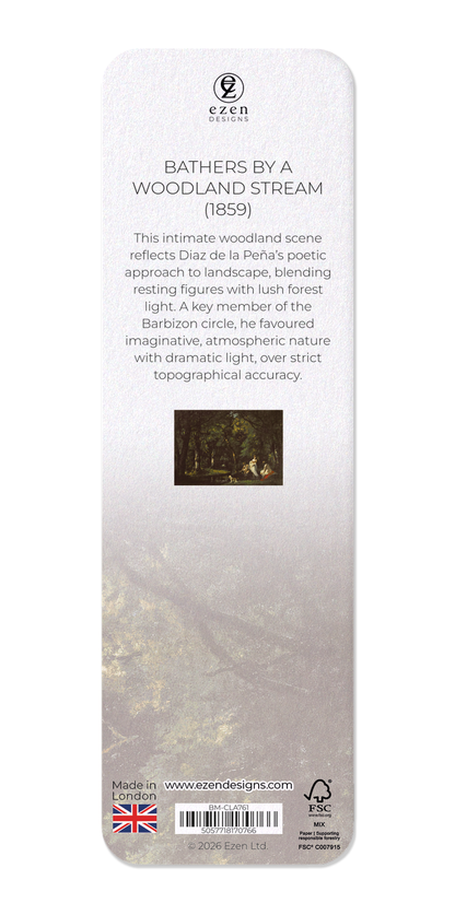 Ezen - Bathers by a Woodland Stream (1859) - Bookmark - Back
