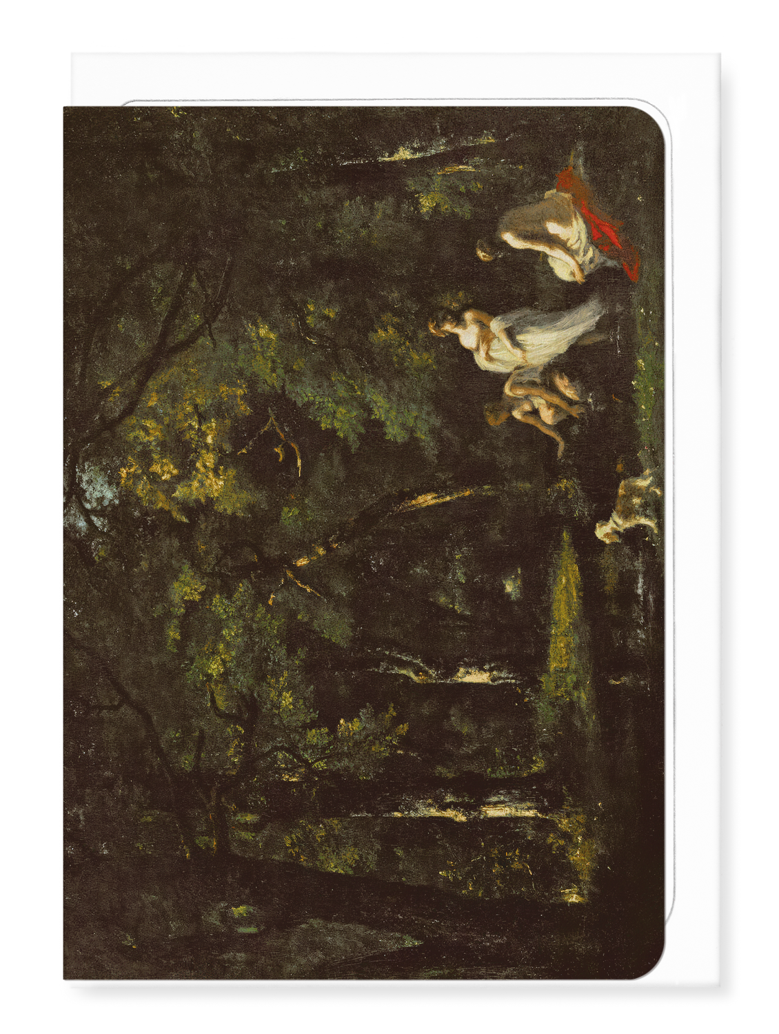 Ezen - Bathers by a Woodland Stream (1859) - Greeting Card - Front