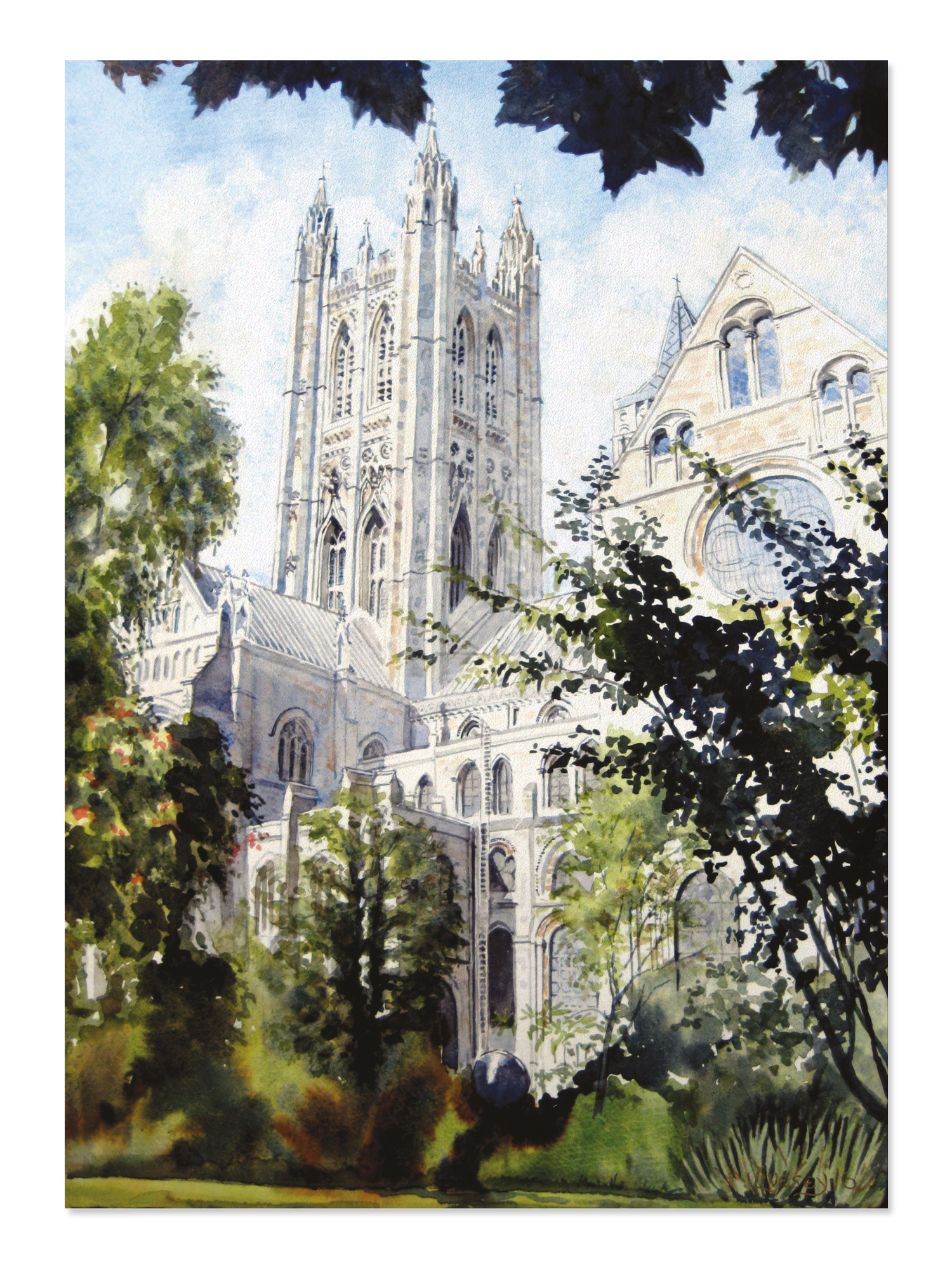 Ezen - Bell Harry towering in Benediction, August (2016) - Postcard - Front