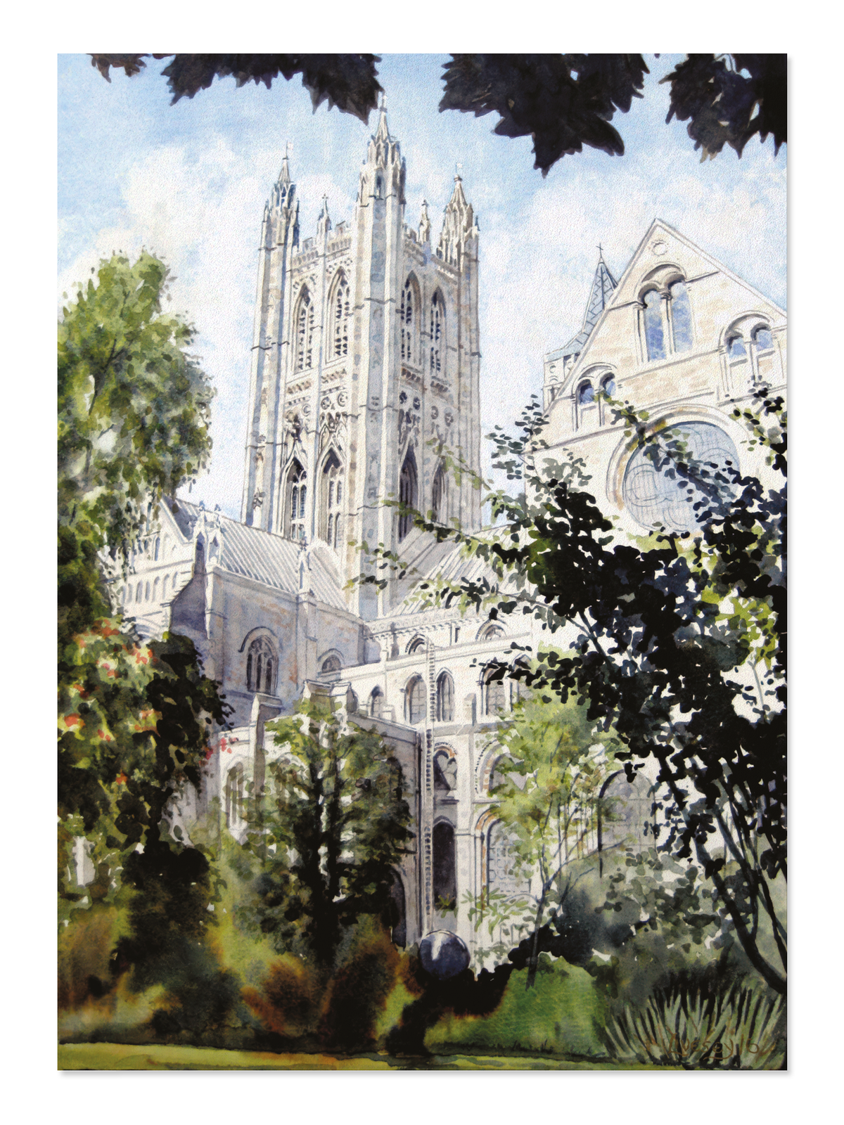 Ezen - Bell Harry towering in Benediction, August (2016) - Postcard - Front