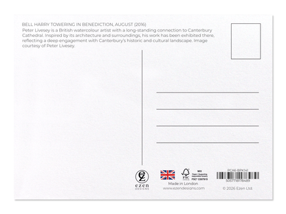 Ezen - Bell Harry towering in Benediction, August (2016) - Postcard - Back