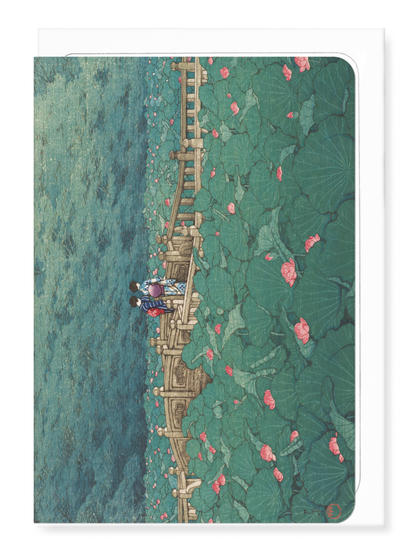 Ezen - Benten Pond, Shiba (1929) - Greeting Card - Front