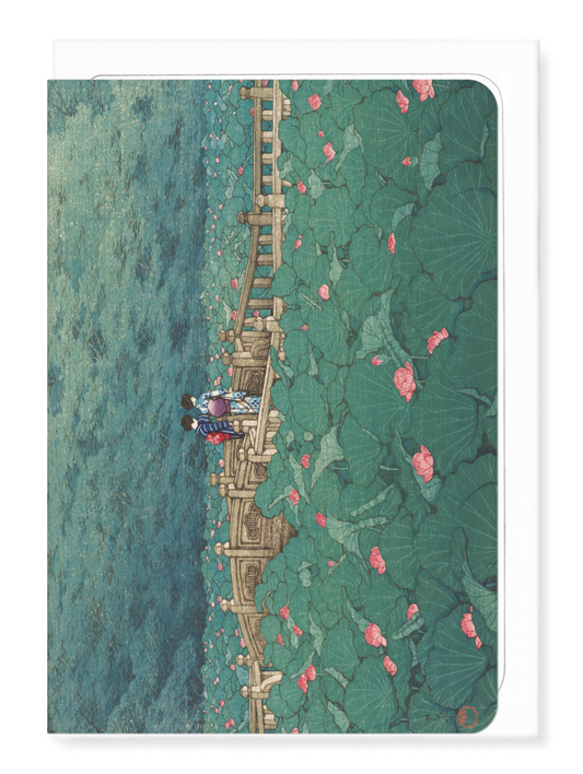 Ezen - Benten Pond, Shiba (1929) - Greeting Card - Front