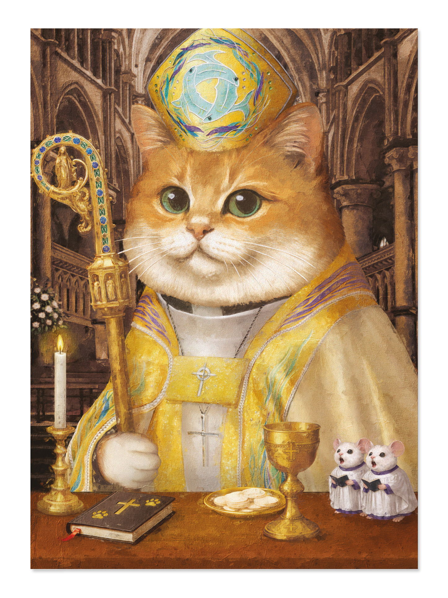 Ezen - Bishop Ginger Classic Cat - Postcard - Front