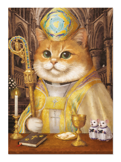 Ezen - Bishop Ginger Classic Cat - Postcard - Front