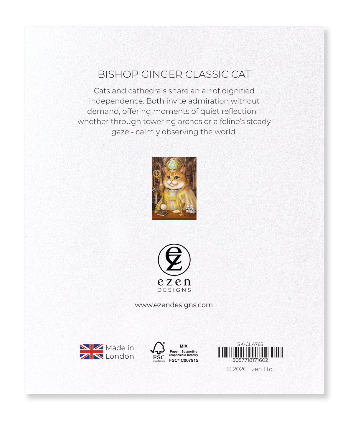 Ezen - Bishop Ginger Classic Cat - Sticker Set