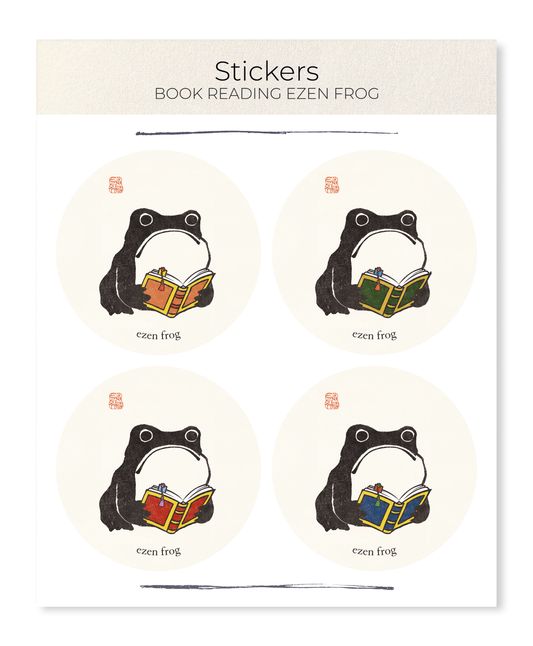 Ezen - Book Reading Ezen Frog - Sticker Set