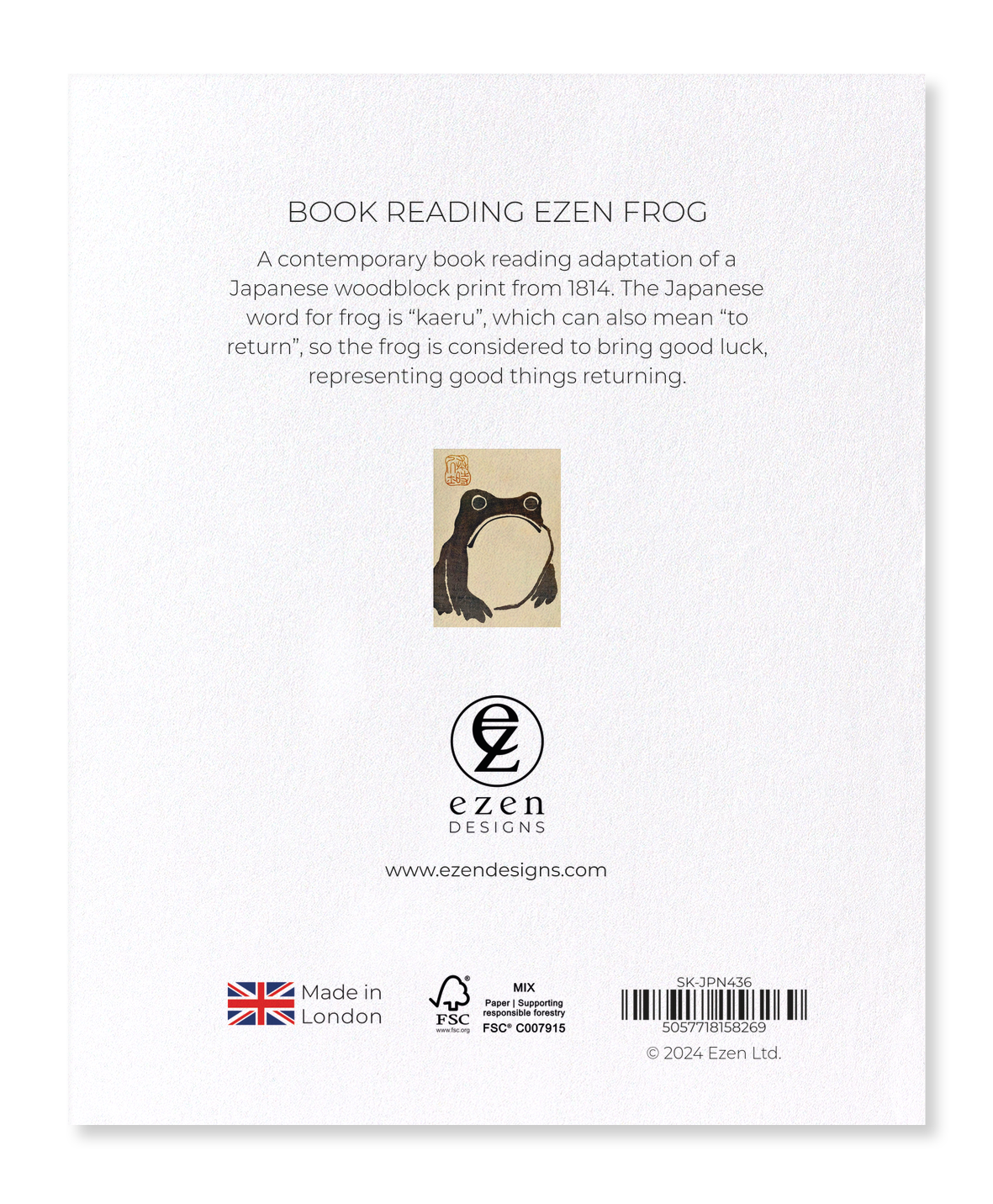 Ezen - Book Reading Ezen Frog - Sticker Set