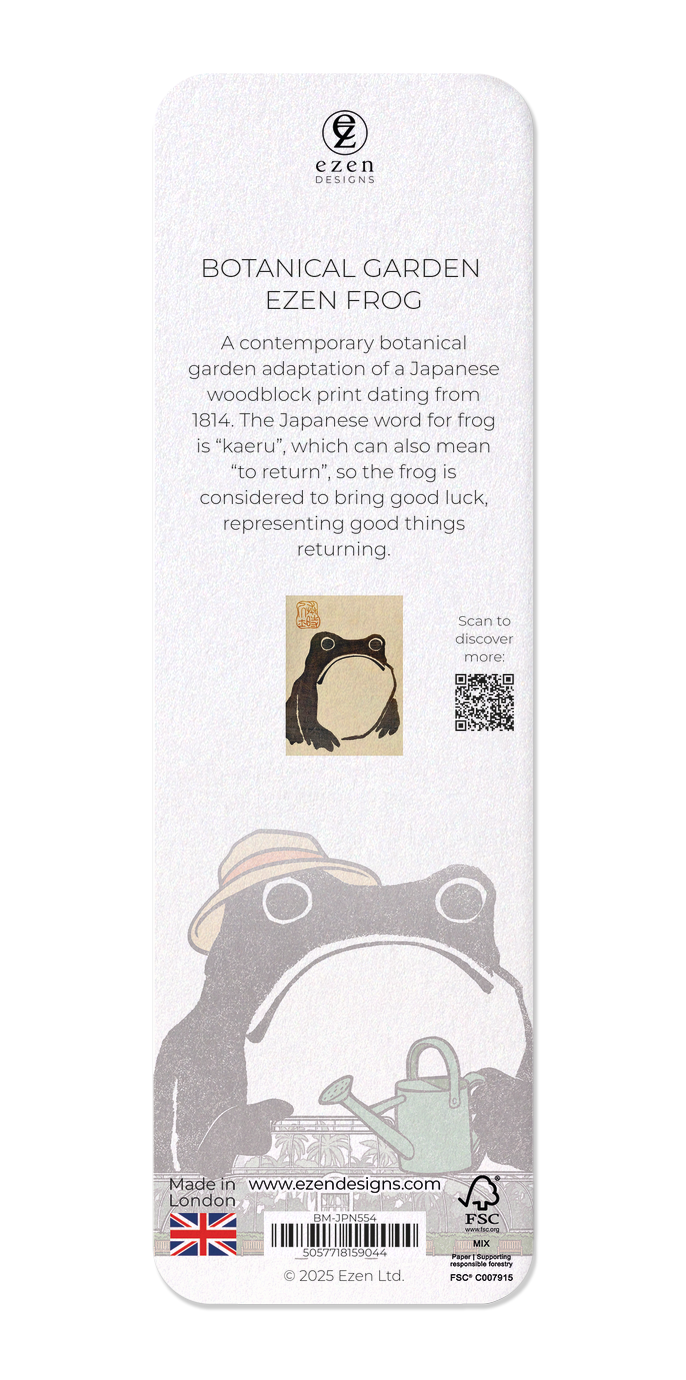 Ezen - Botanical Garden Ezen Frog - Bookmark - Back