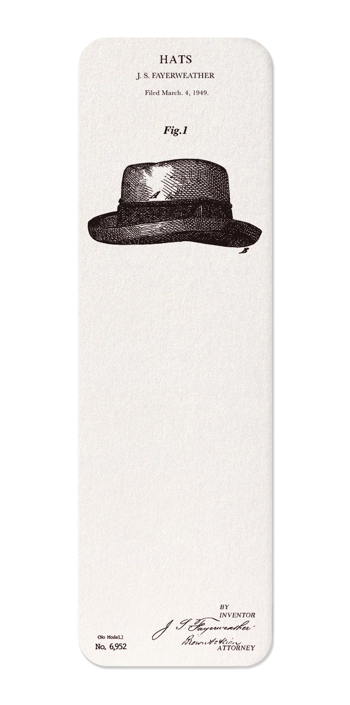 Ezen - BREVET DE CHAPEAUX (1873) - Bookmark - Front