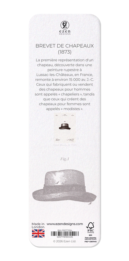 Ezen - BREVET DE CHAPEAUX (1873) - Bookmark - Back