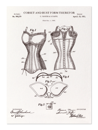Ezen - BREVET DE CORSET ET DE BUSTE (1911) - Postcard - Front