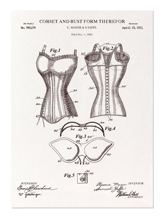 Ezen - BREVET DE CORSET ET DE BUSTE (1911) - Postcard - Front