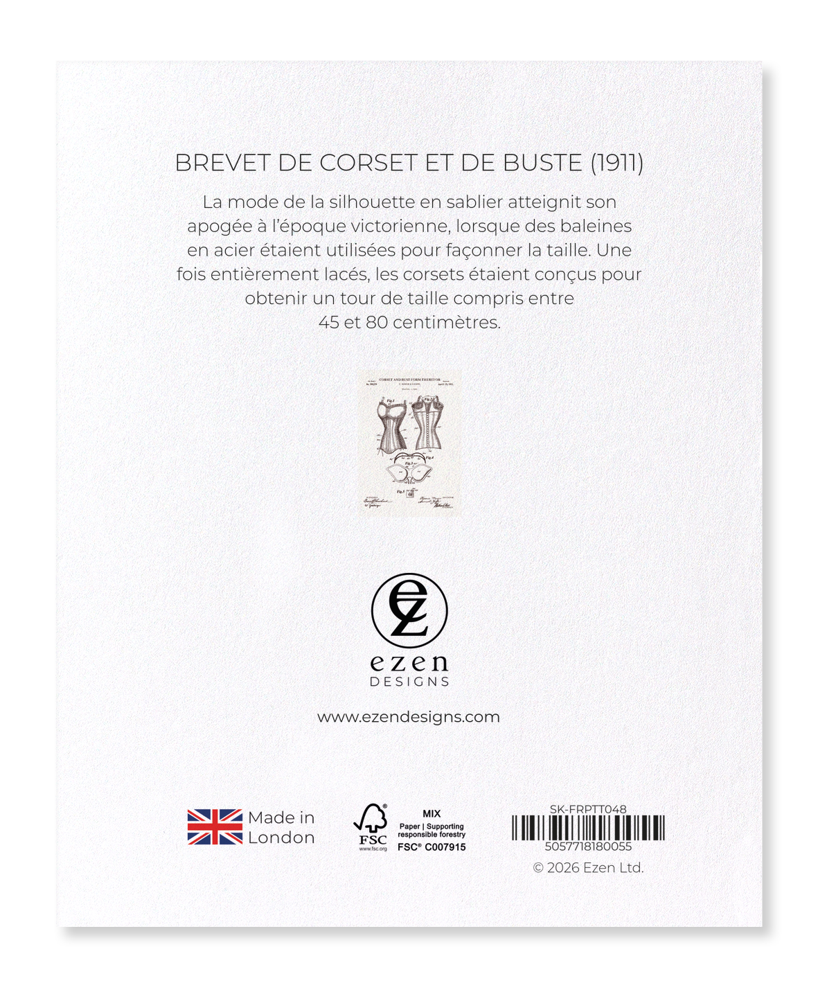 Ezen - BREVET DE CORSET ET DE BUSTE (1911) - Sticker Set