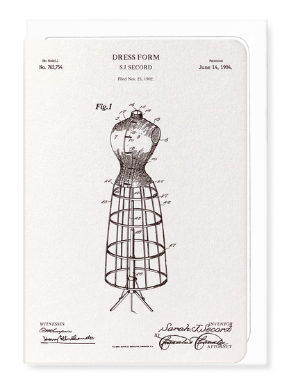 Ezen - BREVET DE MANNEQUIN DE COUTURE (1904) - Greeting Card - Front